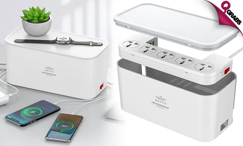 BRAVE 2m Power Strip & Cord Organizer!